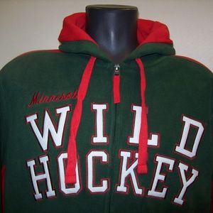 MINNESOTA WILD NHL Fuzzy Fleece Full Zip Hoody